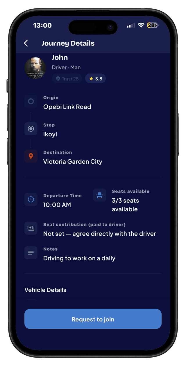 Journey Details